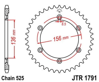 Kit de lant EK - Argintiu lant 525 DEX, X-Ring, pinion fata JT, foaie spate JT pentru SUZUKI XF 650 Freewind 1997-2002 - Img 5