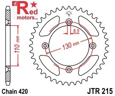 Kit lant DID GOLD fara O-ring 420 T/S pentru Honda CR80 RH,RJ,RK,RL,RM,RN,RP,RR, RS 1987-1995 - Img 3