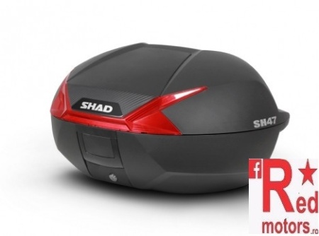Top case SHAD SH47 negru/rosu