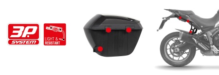Cutii laterale cu capace colorate SHAD SH23 new titanium - Img 4