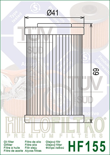 Filtru de ulei HIFLOFILTRO HF155 - Img 2
