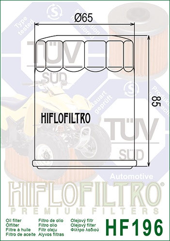 Filtru de ulei HIFLOFILTRO HF196 - Img 2
