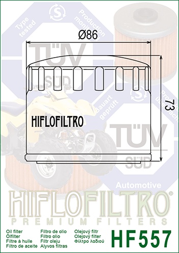 Filtru de ulei HIFLOFILTRO HF557 - Img 2