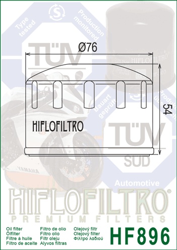 Filtru de ulei HIFLOFILTRO HF896 - Img 2
