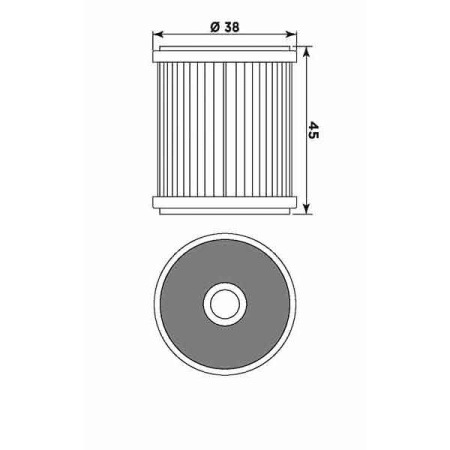 Filtru de ulei MIW Y4015 (alt. HF142) - Img 2