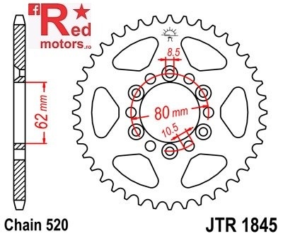 Foaie/pinion spate JTR1845.37 520 cu 37