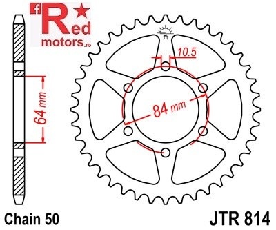 Foaie/pinion spate JTR814.45 530 cu 45 de dinti pentru Suzuki GS 400, GS 450
