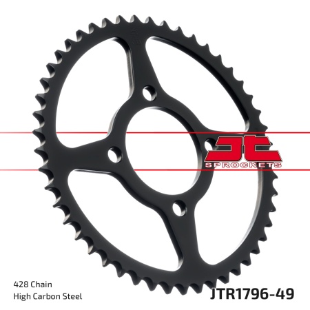 Kit de lant D.I.D Chain - Argintiu lant 428 D, Non-sealed, pinion fata JT, foaie spate JT pentru SUZUKI RV 125 Van Van 2007-2016 - Img 6