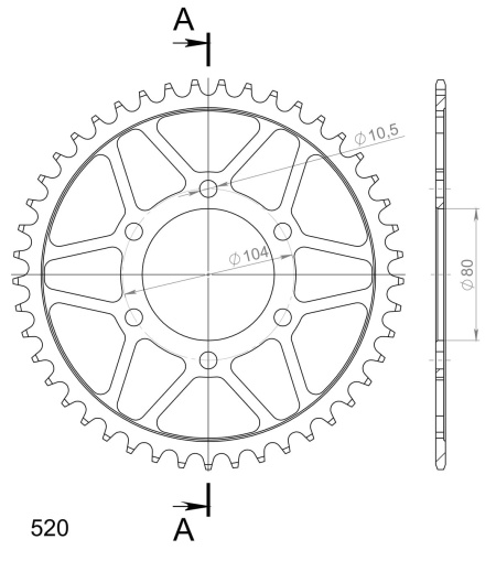 Kit de lant D.I.D Chain - Argintiu lant 520 ZVM-X, X-Ring, pinion fata JT cauciucat, foaie spate SUPERSPROX pentru KAWASAKI Z 800 2013-2016 - Img 6