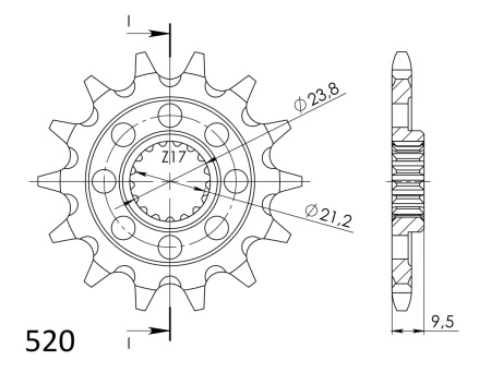 Kit de lant D.I.D Chain - Auriu lant 520 ERVT, X-Ring, pinion fata SUPERSPROX, foaie spate SUPERSPROX pentru SUZUKI RM-Z 450 2005-2007 - Img 3