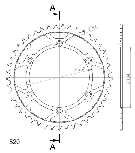 Kit de lant D.I.D Chain - Auriu lant 520 VX, X-Ring, pinion fata SUPERSPROX, foaie spate SUPERSPROX pentru KAWASAKI KLX 230 / R / R S 2020 - Img 5