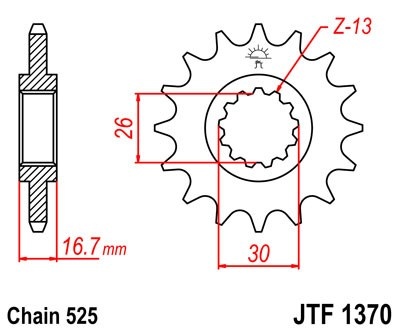 Kit de lant D.I.D Chain - Auriu lant 525 VX, X-Ring, pinion fata JT, foaie spate JT pentru HONDA CBR 650 F 2014-2018 - Img 3