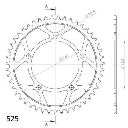 Kit de lant D.I.D Chain - Auriu lant 525 VX, X-Ring, pinion fata JT cauciucat, foaie spate SUPERSPROX pentru SUZUKI DL 650 V-STROM 2007-2024 - Img 5