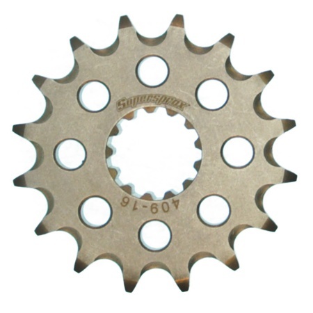 Kit de lant EK - Argintiu lant 428 DEH, Non-sealed, pinion fata SUPERSPROX, foaie spate SUPERSPROX pentru SUZUKI DR 125 S / SE 1985-1994 - Img 2