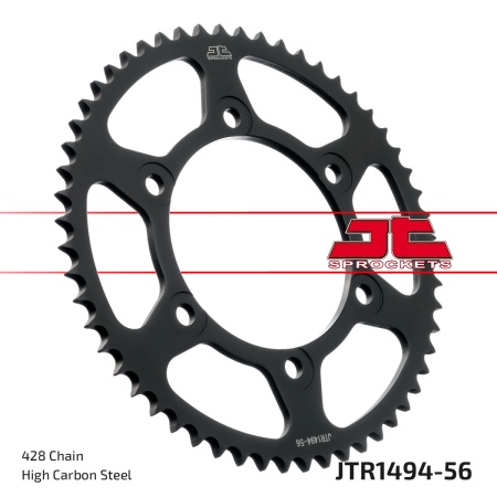 Kit de lant EK - Argintiu lant 428 DEH, Non-sealed, pinion fata SUPERSPROX, foaie spate JT pentru KAWASAKI Ninja 125 2019-2023 - Img 5