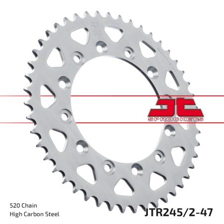 Kit de lant EK - Argintiu lant 520 MRD, Non-sealed, pinion fata JT, foaie spate JT pentru YAMAHA WR 250 F 2010-2014 - Img 6