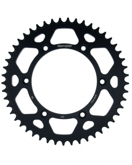 Kit de lant EK - Argintiu lant 520 SRO, O-ring, pinion fata SUPERSPROX, foaie spate SUPERSPROX pentru APRILIA MXV 4.5 2010-2012 - Img 3