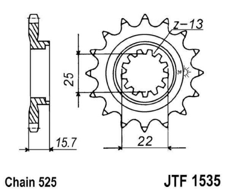 Kit de lant EK - Argintiu lant 525 DEX, X-Ring, pinion fata JT cauciucat, foaie spate JT pentru KAWASAKI ZZR 600 2005-2006 - Img 3
