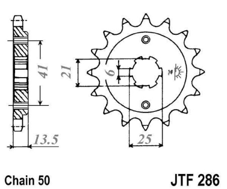 Kit de lant EK - Argintiu lant 530 SRO, O-ring, pinion fata JT, foaie spate JT pentru HONDA VF 500 F 1985-1987 - Img 3