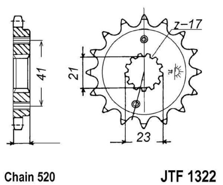 Kit de lant EK - Auriu lant 520 MVXZ, X-Ring, pinion fata JT, foaie spate JT pentru HONDA XR 400 R 1996-2004 - Img 3