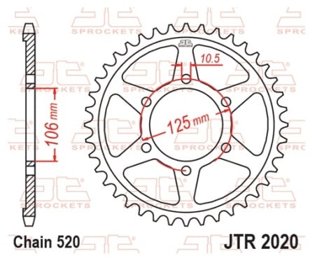 Kit de lant EK - Auriu lant 520 ZVX, X-Ring, pinion fata JT cauciucat, foaie spate JT pentru TRIUMPH Street Twin 900 2016-2022 - Img 7