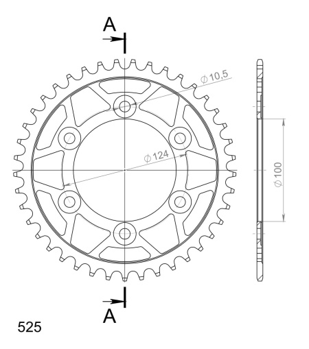 Kit de lant EK - Auriu lant 520 ZVX, X-Ring, pinion fata SUPERSPROX, foaie spate SUPERSPROX pentru DUCATI SS 600 Nuda 1995-1997 - Img 5