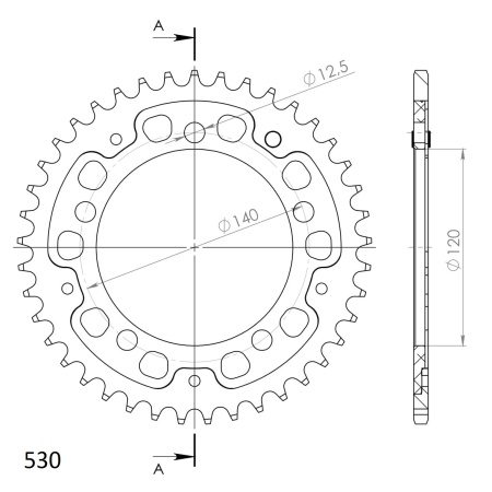 Kit de lant EK - Auriu lant 530 ZVX, X-Ring, pinion fata JT cauciucat, foaie spate SUPERSPROX STEALTH pentru SUZUKI GSX 1400 2001-2008 - Img 5