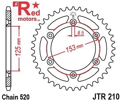 Kit lant DID GOLD pentru Honda CRF250 R-4,5,6,7,8,9,A 2004-2010 - Img 3
