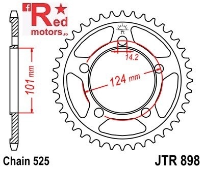 Kit lant DID GOLD PRO-STREET X-Ring 525 VM-X pentru KTM 990 Superduke 2005-2011 - Img 3