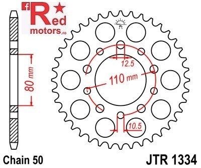Kit lant DID GOLD X-Ring PRO-STREET 530 VX pentru Honda VF1000 RE,RF,RG (SC16) 1984-1986 - Img 3