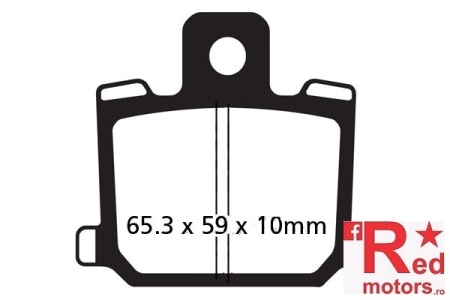 Placute frana fata sinterizate 65.3x59x10 EBC FA64 pentru Yamaha RD 250, RD 350