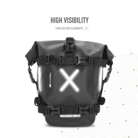 Waterproof fender bag SHAD TR08 X0TR08 TERRA (frame / fender) - Img 5