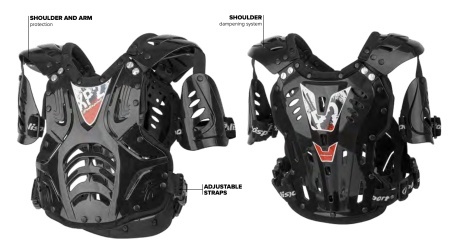 Chest Protector POLISPORT XP2 ADULT 8000300013 black/silver/black - Img 10