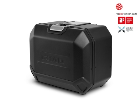 Complete set of aluminum cases SHAD TERRA BLACK, 48L topcase + 36L / 47L side cases, including mounting kit and plate SHAD CF Moto 800MT - Img 2