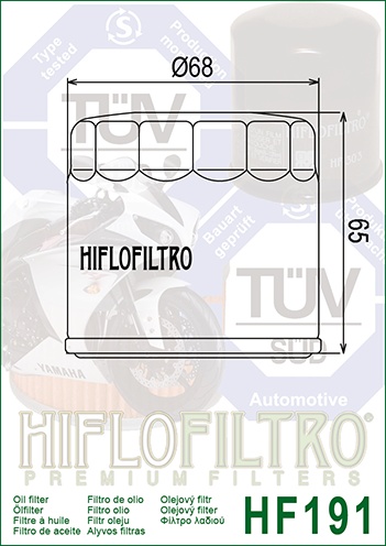 Filtru de ulei HIFLOFILTRO HF191 - Img 2
