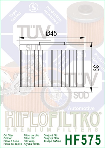 Filtru de ulei HIFLOFILTRO HF575 - Img 2