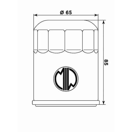 Filtru de ulei MIW A11001 (alt. HF621) - Img 2