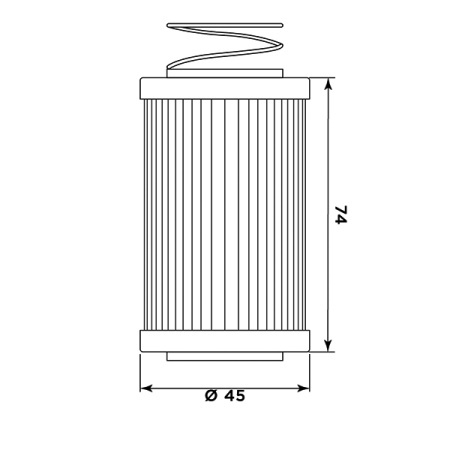 Filtru de ulei MIW MV21002 (alt. HF567) - Img 2