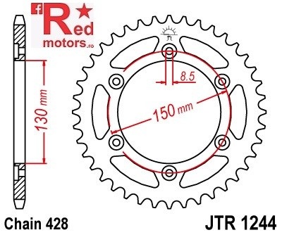 Foaie/pinion spate JTR1244.51 428 cu 51 de dinti