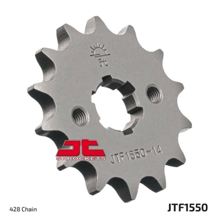 Kit de lant D.I.D Chain - Argintiu lant 428 VX, X-Ring, pinion fata JT, foaie spate JT pentru YAMAHA YZF-R 125 2019-2022 - Img 3