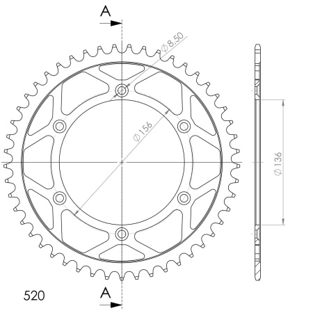 Kit de lant D.I.D Chain - Auriu lant 520 ERT, Non-sealed, pinion fata SUPERSPROX, foaie spate SUPERSPROX pentru HUSQVARNA SM 125 S 2000-2012 - Img 5