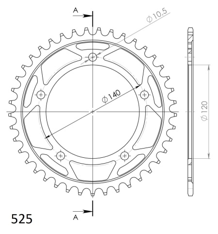 Kit de lant D.I.D Chain - Auriu lant 525 ZVM-X, X-Ring, pinion fata JT cauciucat, foaie spate SUPERSPROX pentru KAWASAKI KLV 1000 2004-2006 - Img 6
