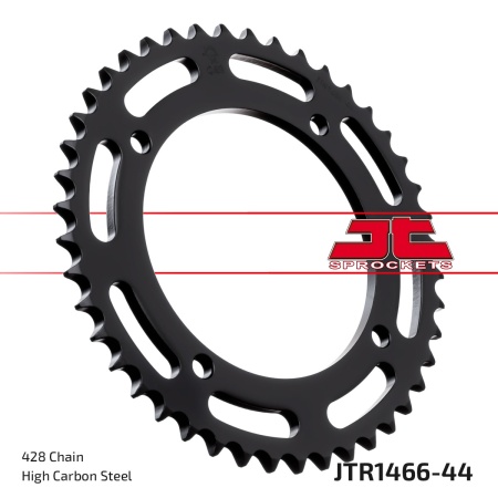 Kit de lant EK - Argintiu lant 428 DEH, Non-sealed, pinion fata JT, foaie spate JT pentru KAWASAKI D-Tracker 125 2010-2013 - Img 6