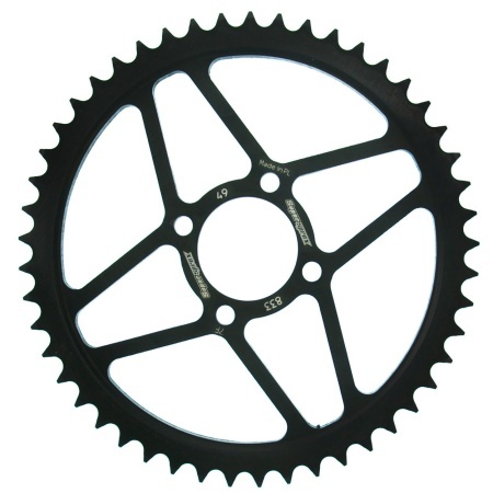 Kit de lant EK - Argintiu lant 428 SHDR, Non-sealed, pinion fata SUPERSPROX, foaie spate SUPERSPROX pentru YAMAHA TT-R 125 2000-2001 - Img 3