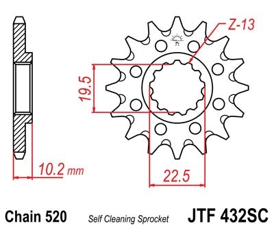 Kit de lant EK - Argintiu lant 520 SRX, X-Ring, pinion fata JT, foaie spate JT pentru SUZUKI RM 250 1989-1997 - Img 3