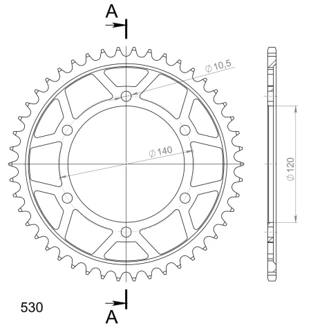 Kit de lant EK - Argintiu lant 530 DEX, X-Ring, pinion fata JT, foaie spate SUPERSPROX pentru KAWASAKI ZXR 750 1989 - Img 5