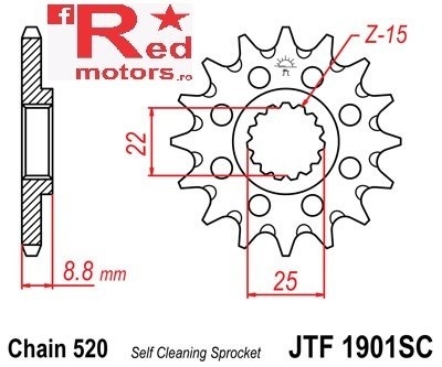 Kit lant DID GOLD pentru KTM 525 SMR 2004-2005 - Img 2