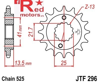 Kit lant DID GOLD X-Ring PRO-STREET 525 VX pentru Honda VT600 C Shadow (VLX) 1999-2007 - Img 2
