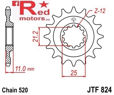 Kit lant DID X-Ring PRO-STREET 520 VX pentru Husqvarna 610 TE 1991-2001 - Img 2