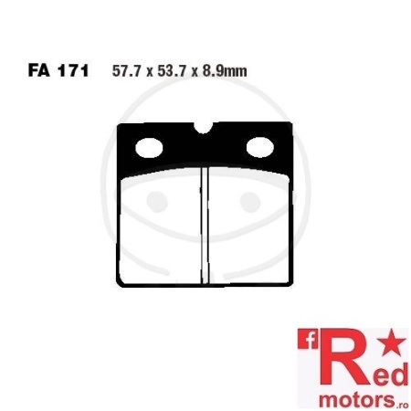 Placute frana fata STD EBC ALTN 57.7x53.7x8.9 FA171 pentru BMW K 75, K 100, R 65, R 80